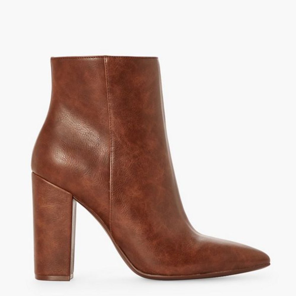 New Rosamund Brown Block Heeled Bootie (size 8.5) - Picture 4 of 12